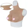 Kostymtillbehör H Cup Boobs enorma falska bröstformer Kläder som är manliga till kvinnlig crossdressing Full Silicone Bodysuit Costume