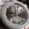 Ap Watch Diamond Moissanit Iced Out kann Test bestehen, mechanisch, 40 mm, Herren-Armbanduhr, Edelstahl, Designer-Custom-Skelett-Silber-Diamant-Uhren