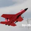 SU 35 RC Airplane Plane Aircraft With Led Lights 2.4G Remote Control Flying Model Epp Foam Toys for Boy Kid Gift 240118