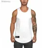 Tanktops voor heren Hoge kwaliteit Spandex Hardloopvest voor heren Gym Mouwloos atletiekshirt marathon Slim Tank Sportvest Top TrainingL240124