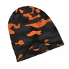 Bérets Sport Mode Chapeaux Camo Style Noir Orange Camouflage Bonnet Chapeau Skullies Bonnets Casquettes