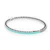 Bracelet en argent Sterling LR S925 pour femmes, bracelets durs de 16 à 19cm, fabrication de bijoux, rouge, bleu, blanc, cadeau pour fille, 240122