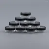 Makeup Brushes 10pcs Empty Case Cosmetic Jar For Loose Finishing Talcum Glitter Travel Blusher