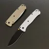 Utomhus BM 535 Fold Knife 3.24 "S30V Satin Plain Blade Polymer Handle Camping Safety Defense Knives