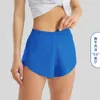 Lu Summer Track That 2,5-Zoll-Hotty-Hot-Shorts, locker, atmungsaktiv, schnell trocknend, für Sport, Damen, Yoga-Hose, Rock, vielseitig, lässig, Seitentasche, 71