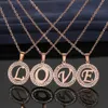 Pendant Necklaces CACANA 316L Stainless Steel 26 letters A-Z Necklace NEW Crystal Rhinestone Necklaces For Women Wedding Valentine's Day Gifts YQ240124