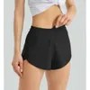 Женские шорты для йоги Lu-33 Hotty Hot Pants Pocket Quick Dry Speed Up Спортивная одежда Спортивная одежда Дышащий фитнес Легги с высокой эластичной резинкой на талии 92