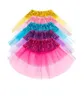 Tutu per bambino Gonne in tulle Paillettes Danza Pettiskirt Gonne da palco per balletto Principessa Party Minigonna Dancewear Costume Dressup Fancy Skir6887622