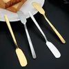 Cuchillos de acero inoxidable para mantequilla, herramientas para postres y queso, esparcidores, cuchillos para crema, utensilios, cubiertos, utensilios de cocina occidentales