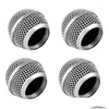 Microphones 4 Pcs Metal Microphone Mesh Heads Head With Sponge Compatible Drop Delivery Electronics A/V Accessories Cables Otjhi