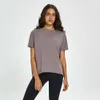 T-Shirt Yogatops non transparent, couleurs unies, mode femme, débardeur de Yoga en plein air, sport, course à pied, gymnase, caillot 66, Lu-57
