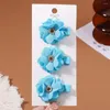 Hårtillbehör 3st/Set Small Artificial Flower Camellia Rose Clips for Kids Girls Boutique Hairpins Handgjorda Barrettes