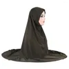 Etnische kleding Ramadan Eid Moslimvrouwen Instant Hijab Effen Tulband Islamitische Khimar Gebed Headwraps Arabische Sjaal Midden-Oosten Een Stuk