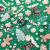 Mäns västar Green Christmas Vest Waistcoat Men 2024 Fashion Gingerbread Man Snowflake Print Party Festival Costume