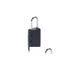 Door Locks Safely Security Combination Travel Lage Bag Padlock Gym Locker Suitcase Lock Black About 62 X 21 9Mm Drop Delivery Home G Dhhd4