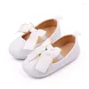 First Walkers Infant Baby Girls Moccasins Glitter Bowknot Soft Sole Flat Shoes Prewalker Anti-Slip Walker