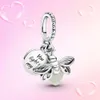 Travel Funny Charms For Women Original Sier Plated Bracelet Camera Heart Moment Pendant Diy Friend Gift Beads Free Shipping