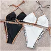 Traje de baño para mujer Diseñador de mujeres Bikini Traje de baño para damas para conjunto Moda Ropa de playa Verano Traje de baño para mujer Entrega de gota Appare DH3PE