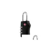 Door Locks Tsa Resettable 3 Digit Combination Travel Lage Suitcase Lock Padlock Drop Delivery Home Garden Building Supplies Hardware Dh5Hc