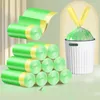 20pcsbag Thick Trash Bags Black White Green Color Portable Garbage Bag 40x50cm Big Size 240125