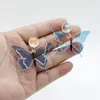 Dangle Earrings Korean Female Symmetrical Laser Butterfly Wing Acrylic Pendant Wild Personality Romantic Jewelry Gift