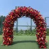 Decorative Flowers Luxury Outdoor Wedding Background Happiness Door Flower Arrangement And Stand Activity Stage Party Props Window Display