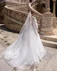 Simple Lace Appliques Wedding Dresses V Neck Bridal Gowns Princess A Line Bride Dresses Custom Made Plus Size