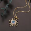 Collana Orecchini Set Gioielli natalizi Placcati in oro 18k Ciondolo Occhio azzurro da donna Produttore senza collo