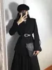 Two Piece Dress Lnsozkdg Autumn 2024 Women Elegant Salty Style Sophisticated Lady Blazer Jacket Slimming Skirt Suit High Quality Fashion