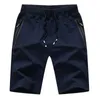 Men's Shorts Culottes Shorts hommes été décontracté hommes shorts hommes poches zippées grande taille homme plage pantalons courts mâle Sport coton pantalons de survêtement J240124