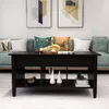 Lift Top Coffee Table,Wooden Furniture with Lifting Tabletop and Hidden Compartments