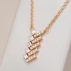 Pendant Necklaces Kinel Full Natural Zircon Arrow Necklace For Women Fashion 585 Rose Gold Color High Quality Daily Fine Jewelry Gift