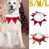 Vêtements de chien de Noël chat en peluche écharpe bavoir décor colliers réglables chiens de compagnie foulard salive serviette collier accessoires de toilettage