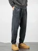 メンズパンツポケット付きスタイリッシュなソリッドカーゴジョガーシティウォークストリートハンギングアウトドアアクトのための因果通気性ボトム衣