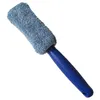 Portable Cleaning Brushes 28cm Microfiber Tire Rim Brush Car Wheel Cleaner with Plastic Handle Home Cleaning Tool Q920