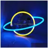 Led Neon Sign Smd2835 Indoor Night Light Love Heart Rainbow Cat Home Lighting Model Usb Decorations Table Lamps For Holiday Xmas Par Dhpqt