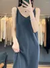 Casual Dresses Long Slip Dress For Women Wool Sleeveless Vests Arrivals Knitwear Sweaters & Jumpers Comfortable Simple And Fashionable