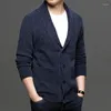 Men's Sweaters Autumn Korean Version Of V-neck Sweater Men Thick Casual Knit Cardigan Jacket 10