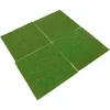 Tappeti 4 pezzi di erba artificiale in miniatura Premiumt per paesaggio verde (X 15 cm)