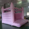 activités de plein air videur de mariage gonflable rose / orange / maison blanche saut château gonflable pour la fête d'anniversaire de mariage