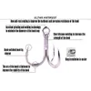 4x Triple Anchor Hooks Antirust Coating Handgrinded Carp Fishing Hook Accessories for Sea Fish Lure Fishhooks 450 Peche 240119