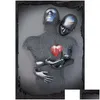 Kunsten En Ambachten Metalen Figuur Standbeeld Art Canvas Schilderij Romantische Abstracte Posters En Prints Muur Foto Moderne Woonkamer Kerst Dhmj5