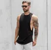 Mens Gym t shirt Running Sport Clothing Fitness Bodybuilding Tanktop Stringer Singlet Crossfit Solid Sleeveless t Shirts Male8789726