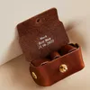 Dog Apparel Pet Collar Ring Box Leather Wedding Storage Bag Holder Supplies For Proposal Ceremony Engagement Accessory