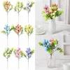 Faux verdure florale bricolage artisanat maison fournitures de printemps nouvelles boutures d'oeufs de Pâques fleurs artificielles branche peinture colorée mousse oiseau décoration 2023 YQ240125