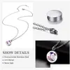 Pendant Necklaces Selling New Stainless Steel Round Smooth Surface Openable Ashes Pendant Commemorating Loved Ones Pet Hair And Box Dr Dhcvo