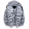 Herrenjacken Personalisieren Sie Ihr Logo Winter Dicke Langarm-Kapuzenpullover mit Reißverschluss Mode Outdoor Warmer lockerer Mantel Personalisierte Kleidung