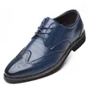 Kleid Schuhe Männer Casual Runde Kappe Brogue Britischen Stil Business Büro Mann Wohnungen Oxfords Für Männliche Formale