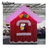 wholesale High quality New Design Outdoor Decoration Inflatable Christmas House,blow up Santa Claus Tent,LED Light Santas