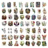 50PCS New Aesthetic Stickers Skeleton with botanical Graffiti Decorated Suitcase Notebook Guitar Scooter Waterproof Sticker Bulk